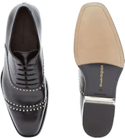 Purchase Alexander McQueen 小牛皮 金屬跟 休閒鞋 黑色