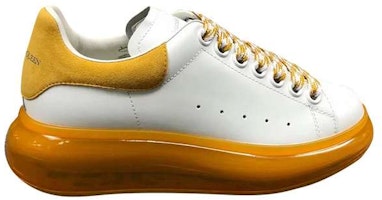 Alexander McQueen Calfskin Yellow Tail Casual Sneakers 211259M237028 Alexander McQueen Calfskin Yellow Tail Casual Sneakers 211259M237028