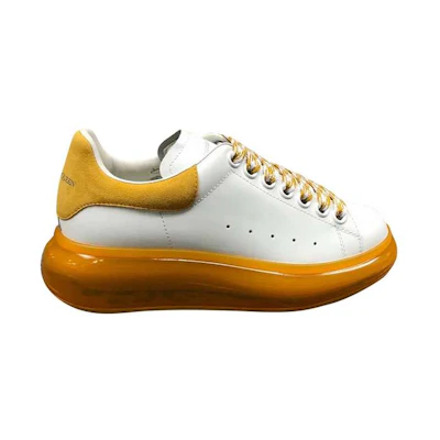 Alexander McQueen Calfskin Yellow Tail Casual Sneakers