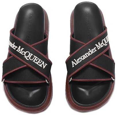 Sandal Rata Canvas Alexander McQueen 'Hitam' 627182W4N221477 Shop Sandal Rata Canvas Alexander McQueen 'Hitam' 627182W4N221477