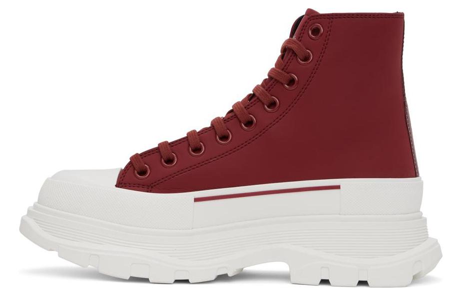 Alexander McQueen Canvas High-Top Sneaker Boots 'Red White' 604254W4MV26441