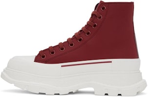Alexander McQueen Canvas High-Top Sneaker Boots 'Red White' 604254W4MV26441 Alexander McQueen Canvas High-Top Sneaker Boots 'Red White' 604254W4MV26441