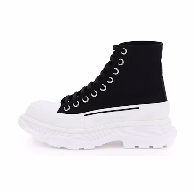 Alexander McQueen Canvas Low Top 'Black Chunky Sole'