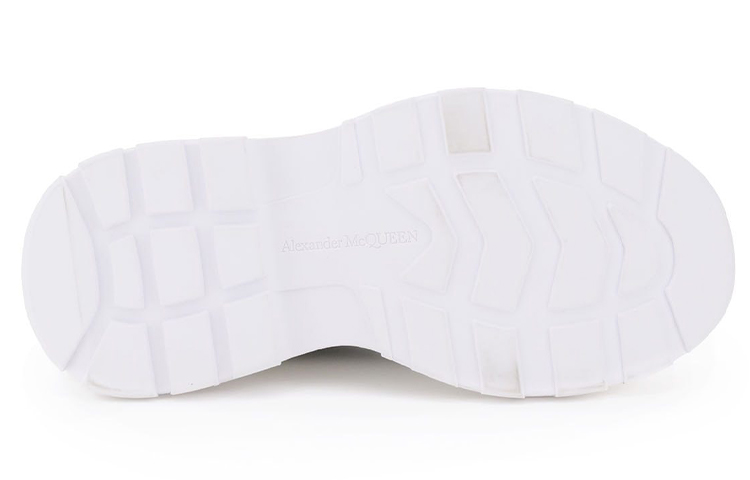Shop Alexander McQueen Kanvas Rendah 'Tapak Tebal Hitam' 212527LCX0000011070