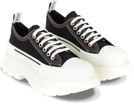 Alexander McQueen 亞歷山大·麥昆 帆布 時尚百搭 低筒休閒馬丁靴 黑色 Order Alexander McQueen 亞歷山大·麥昆 帆布 時尚百搭 低筒休閒馬丁靴 黑色