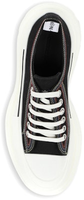 Alexander McQueen Canvas Low Top 'Black Fashion Versatile' 662683W4L3M1355 Lookbook Alexander McQueen Canvas Low Top 'Black Fashion Versatile' 662683W4L3M1355