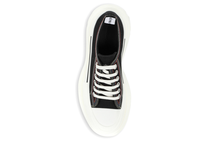 Lookbook Alexander McQueen Canvas Low Top 'Hitam Fesyen Serbaguna' 662683W4L3M1355