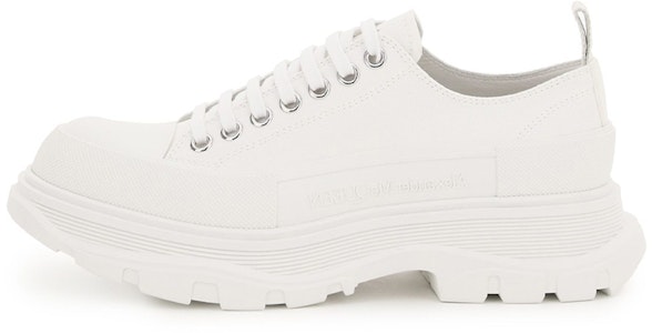 亚历山大·麦昆 白色帆布低帮鞋 212527LCX0000029000 Buy 亚历山大·麦昆 白色帆布低帮鞋 212527LCX0000029000