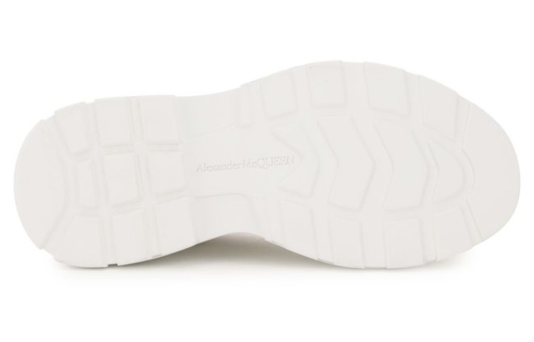 Shop Alexander McQueen Canvas Low Top 'White' 212527LCX0000029000