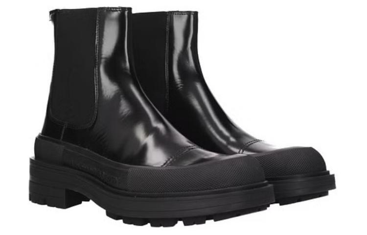 Order Alexander McQueen Chelsea Boots Hitam Perempuan Pria 736508WHV7J1000