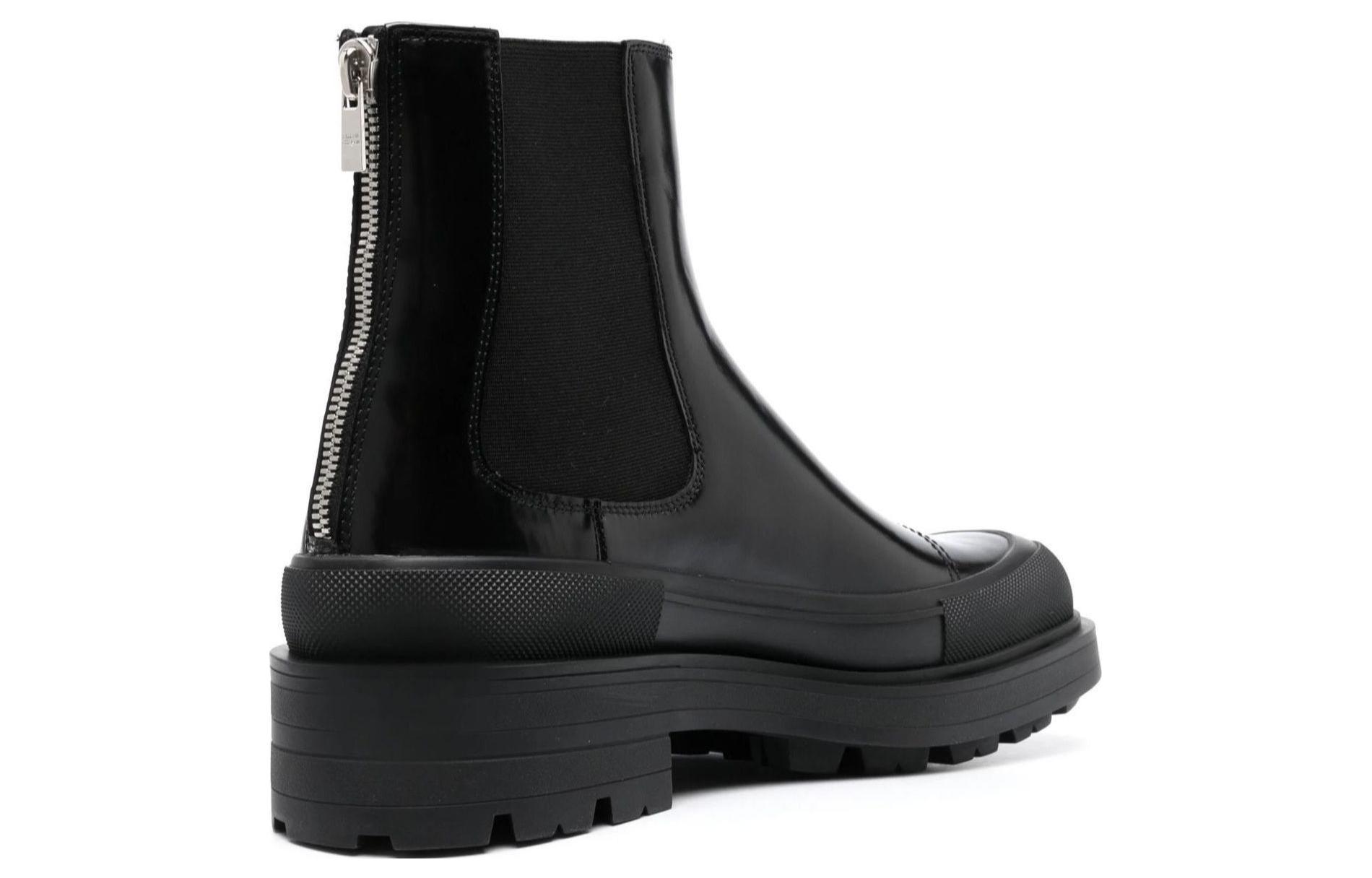 Shop Alexander McQueen Chelsea Ankle Boots 'Black' 736508WHV7J1000