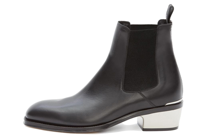 Alexander McQueen Chelsea Boot 'Black Calfskin' 627208WHYH11081