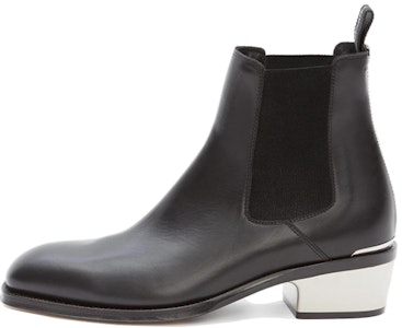 亚历山大·麦昆切尔西靴“黑色小牛皮” 627208WHYH11081 Buy 亚历山大·麦昆切尔西靴“黑色小牛皮” 627208WHYH11081