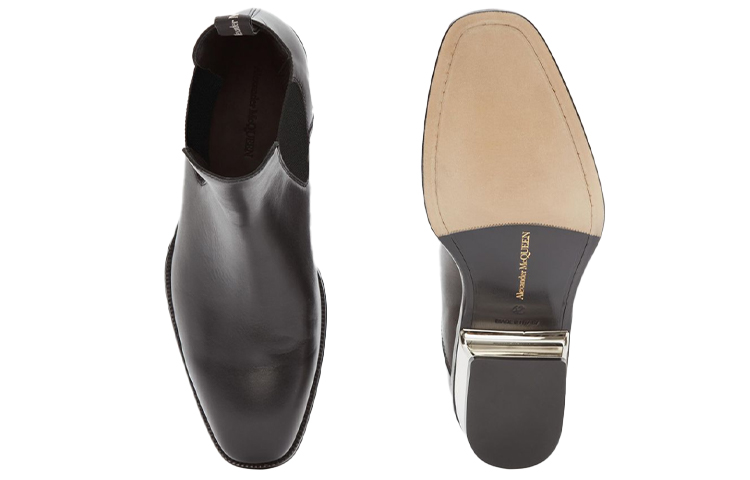Purchase Alexander McQueen Chelsea Boot 'Kulit Anak Sapi Hitam' 627208WHYH11081