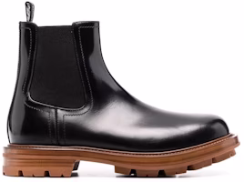 Alexander McQueen Chelsea Boot 'Black Cedar Brown' 683568WHZ8C1452 Alexander McQueen Chelsea Boot 'Black Cedar Brown' 683568WHZ8C1452