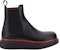 But Kasut Chelsea Alexander McQueen 'Kulit Hitam' 625183WHX5G1020