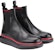 But Kasut Chelsea Alexander McQueen 'Kulit Hitam' 625183WHX5G1020