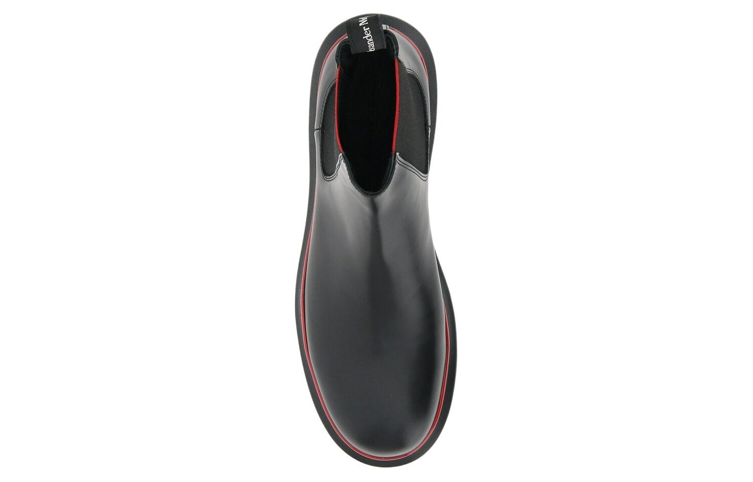 Shop Alexander McQueen Chelsea Boot 'Black Leather' 625183WHX5G1020
