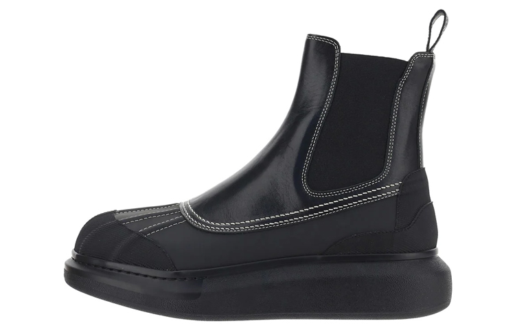 Alexander McQueen Chelsea Boot 'Black Leather' 688531WHXE31443