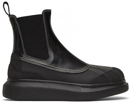Alexander McQueen Chelsea Boot 'Black Leather' 688531WHXE31443 Order Alexander McQueen Chelsea Boot 'Black Leather' 688531WHXE31443