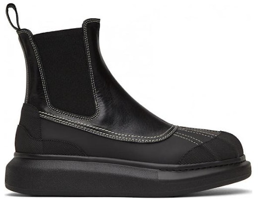 Alexander McQueen Chelsea Boot 'Black Leather' 688531WHXE31443 Order Alexander McQueen Chelsea Boot 'Black Leather' 688531WHXE31443