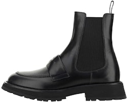 Alexander McQueen Chelsea Boot 'Black Leather' 727823WHSWE1081 Alexander McQueen Chelsea Boot 'Black Leather' 727823WHSWE1081