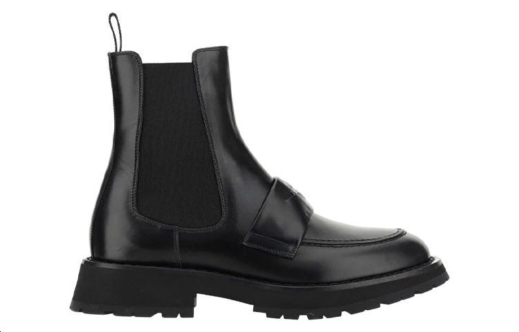 Order Alexander McQueen Chelsea Boot 'Black Leather' 727823WHSWE1081