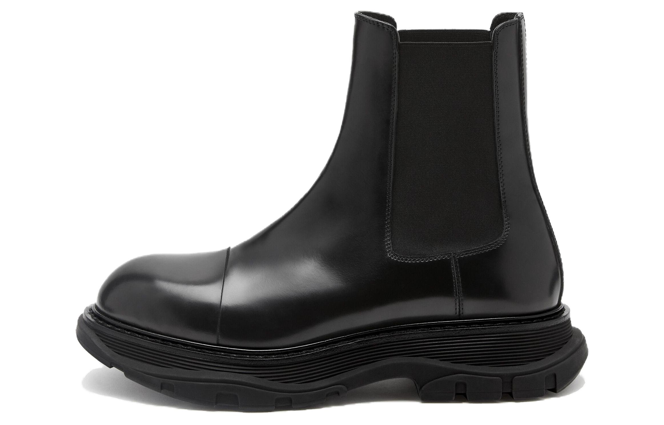 Alexander McQueen Chelsea Boot 'Black Leather Comfort' 782441WIF511000
