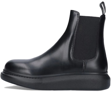 亚历山大·麦昆切尔西靴子‘黑色皮革弹力面板’ 604234WHZE11000 Buy 亚历山大·麦昆切尔西靴子‘黑色皮革弹力面板’ 604234WHZE11000
