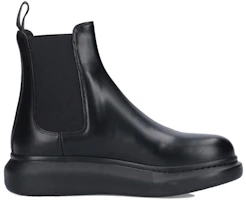 Order Alexander McQueen Chelsea Boot 'Kulit Hitam Panel Elastik' 604234WHZE11000