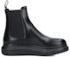 Order Alexander McQueen Chelsea Boot 'Kulit Hitam Panel Elastik' 604234WHZE11000