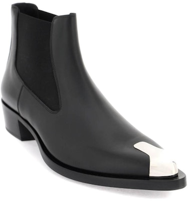 Alexander McQueen Chelsea Boot 'Black Leather Slip-On' 750380WIDY21081 Lookbook Alexander McQueen Chelsea Boot 'Black Leather Slip-On' 750380WIDY21081