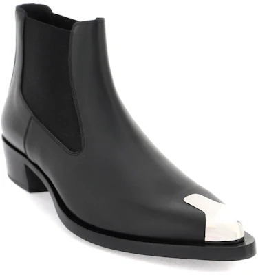 Botas Chelsea Alexander McQueen 'Negro de Cuero Slip-On' 750380WIDY21081 Lookbook Botas Chelsea Alexander McQueen 'Negro de Cuero Slip-On' 750380WIDY21081