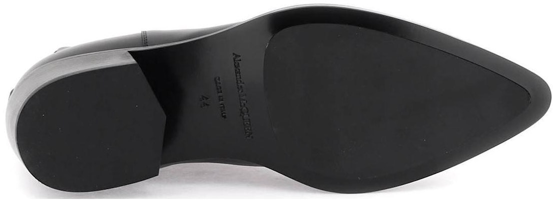 Alexander McQueen Chelsea Boot 'Black Leather Slip-On' 750380WIDY21081 Purchase Alexander McQueen Chelsea Boot 'Black Leather Slip-On' 750380WIDY21081
