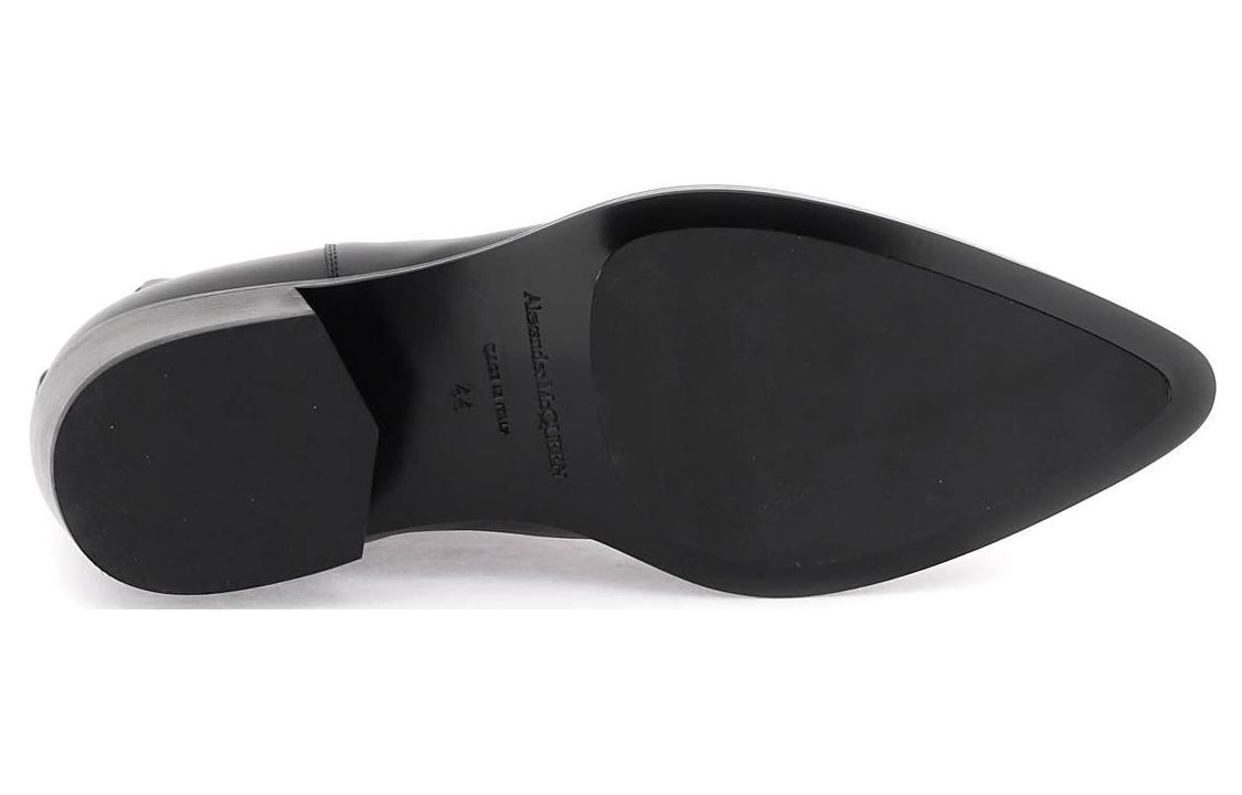 Purchase Botas Chelsea Alexander McQueen 'Negro de Cuero Slip-On' 750380WIDY21081