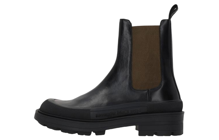Alexander McQueen Chelsea Boot 'Black Logo Comfort' 730093WHSWU1572