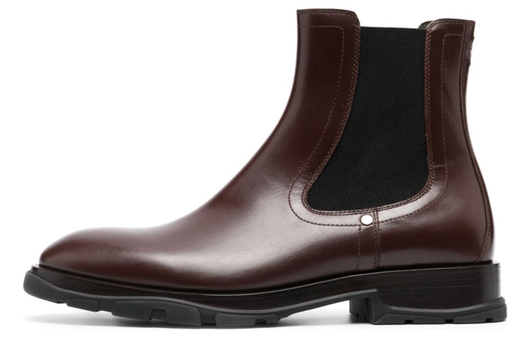Alexander McQueen Chelsea Boot 'Chocolate Leather' 728257WHSWP2108