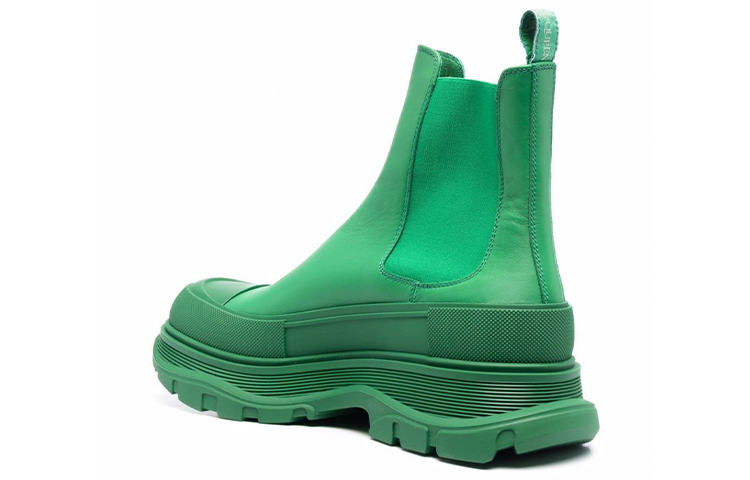 Lookbook Alexander McQueen Chelsea Boot 'Green Smooth Leather' 634617WHZ613117