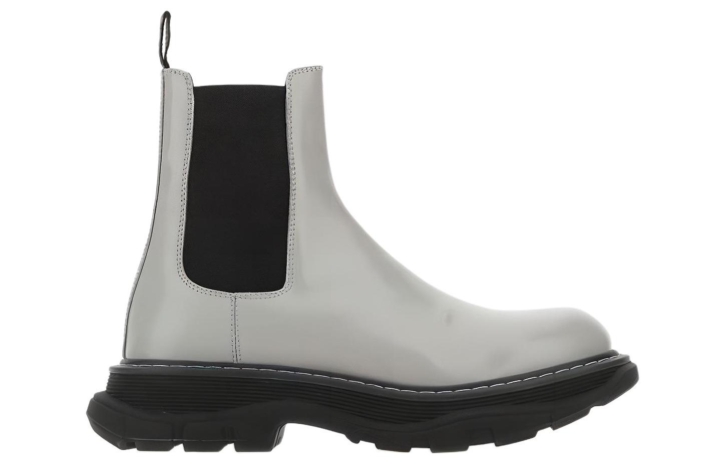 Order アレキサンダー・マックイーン グレー チェルシーブーツ 662669WHZ8G1430