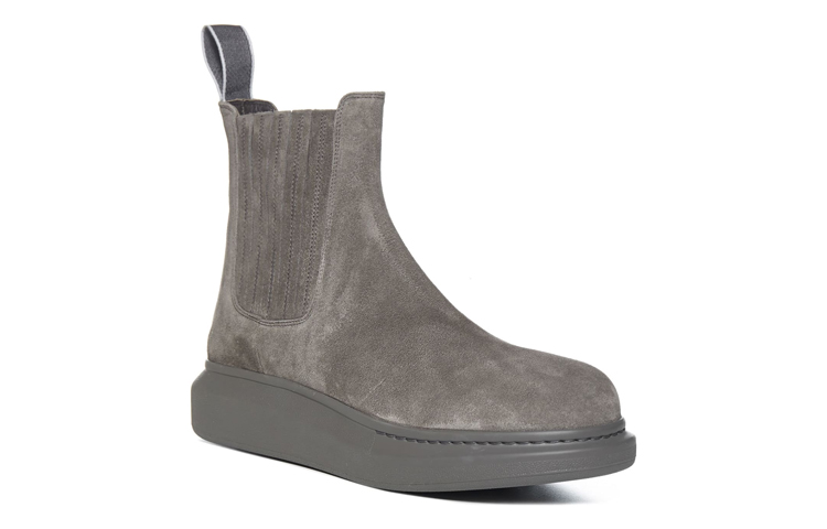 Lookbook 亚历山大·麦昆切尔西靴 '灰绒面革' 688533WIA571517