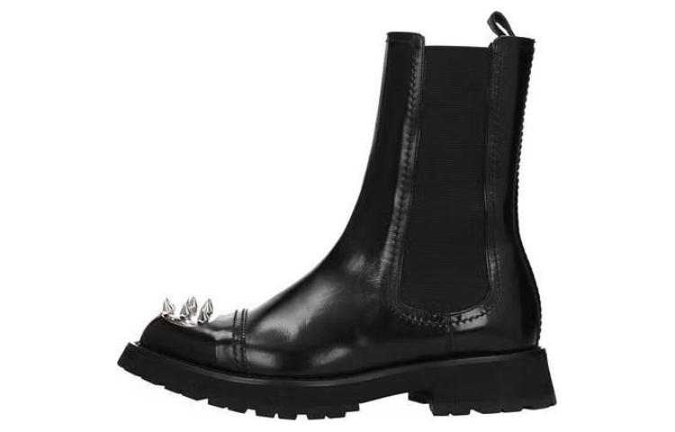 Alexander McQueen Chelsea Boot 'Leather Studs Black' 705082WIC641081