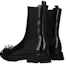 Shop Alexander McQueen Botas Chelsea 'Cuero con Tachuelas Negras' 705082WIC641081