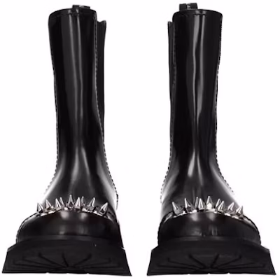 Alexander McQueen Botas Chelsea 'Cuero con Tachuelas Negras' 705082WIC641081 Purchase Alexander McQueen Botas Chelsea 'Cuero con Tachuelas Negras' 705082WIC641081