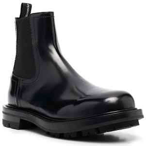 アレキサンダー・マックイーン オールブラック チェルシーブーツ 683568WHZ841000 Order アレキサンダー・マックイーン オールブラック チェルシーブーツ 683568WHZ841000