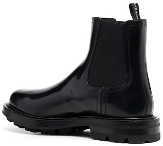 アレキサンダー・マックイーン オールブラック チェルシーブーツ 683568WHZ841000 Shop アレキサンダー・マックイーン オールブラック チェルシーブーツ 683568WHZ841000