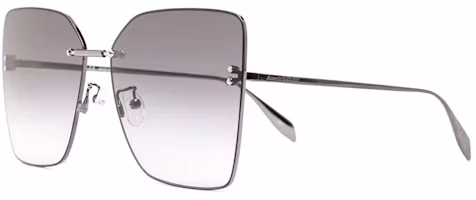 Order Cermin Mata Lelaki Alexander McQueen Classic Alloy Butterfly Perak AM0342S001RUTHENIUM-RUTHENIUM