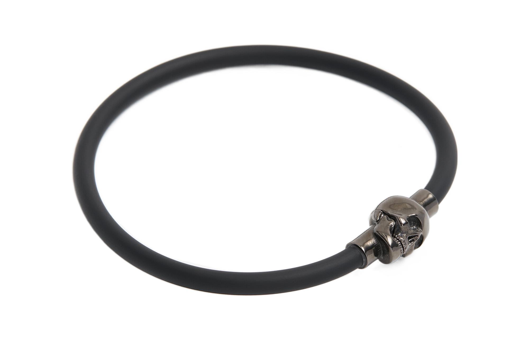 Purchase アレキサンダー・マックイーン クラシック スカル ブラック ブラス ブレスレット ユニセックス 7058461AAJJ1000