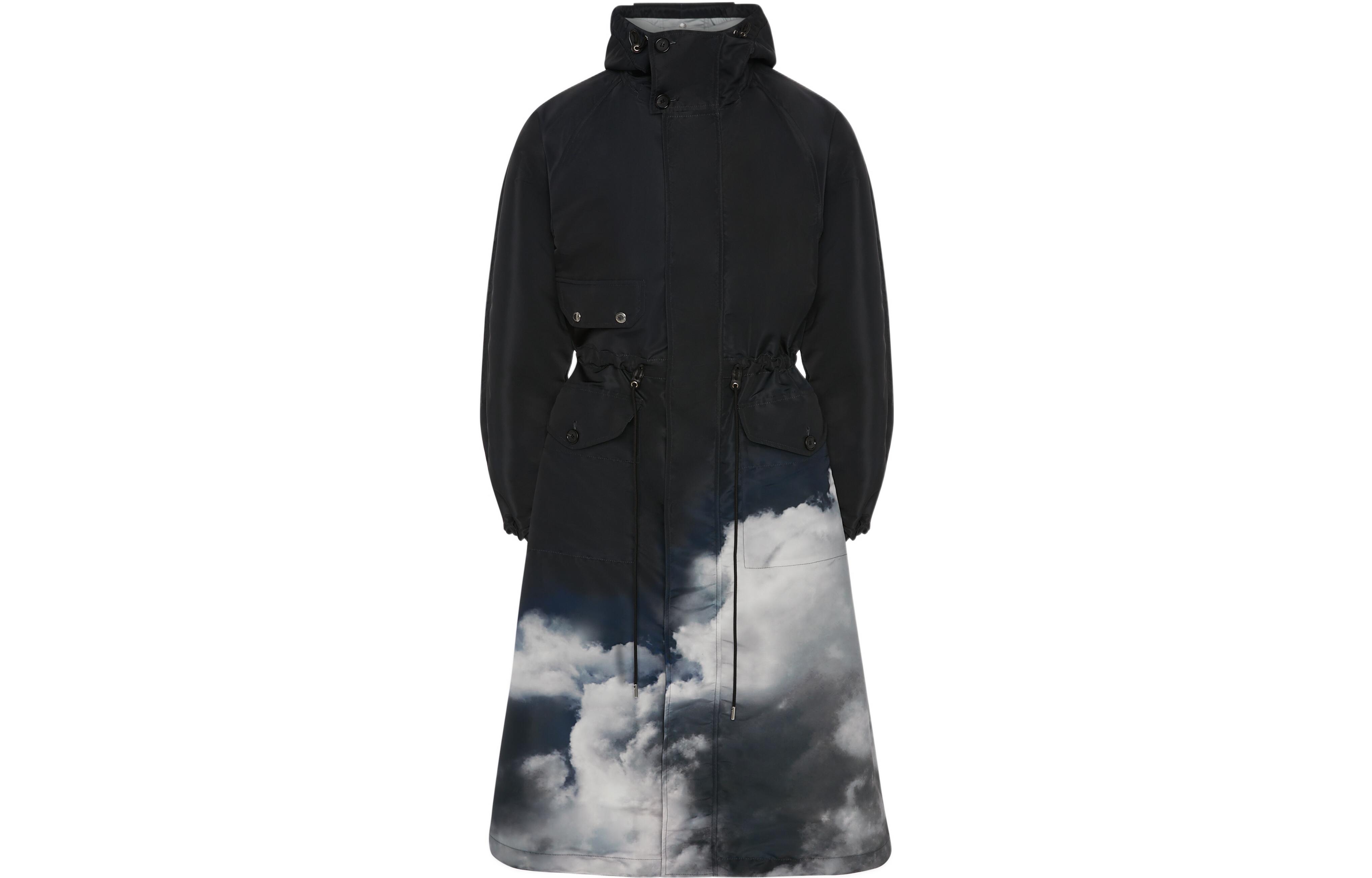 Alexander McQueen Cloud Gradient Print Hooded Windbreaker Jacket Men’s 704770QTR804015