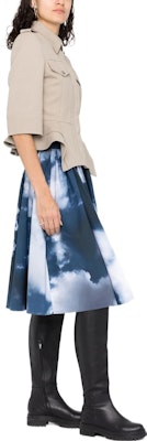Alexander McQueen Cloud Photo Print Pleated Skirt Multicolor. 654570QDAET4141 Purchase Alexander McQueen Cloud Photo Print Pleated Skirt Multicolor. 654570QDAET4141