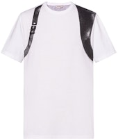 Alexander McQueen Contrast Round Neck Short Sleeve T-Shirt White () 759453-QVZ34-0900 Alexander McQueen Contrast Round Neck Short Sleeve T-Shirt White () 759453-QVZ34-0900